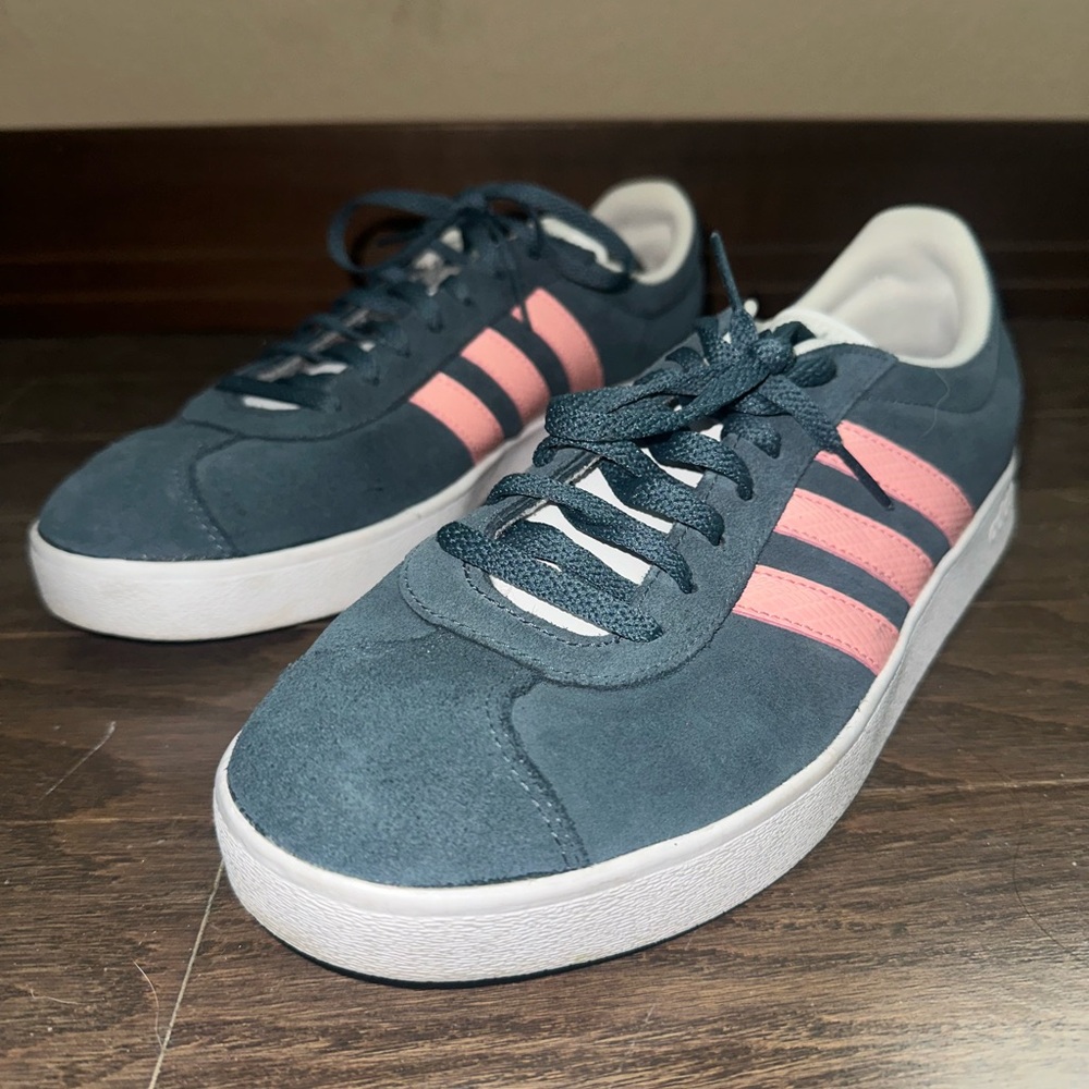 Adidas Blue and Pink Sneakers Classic Suede Design